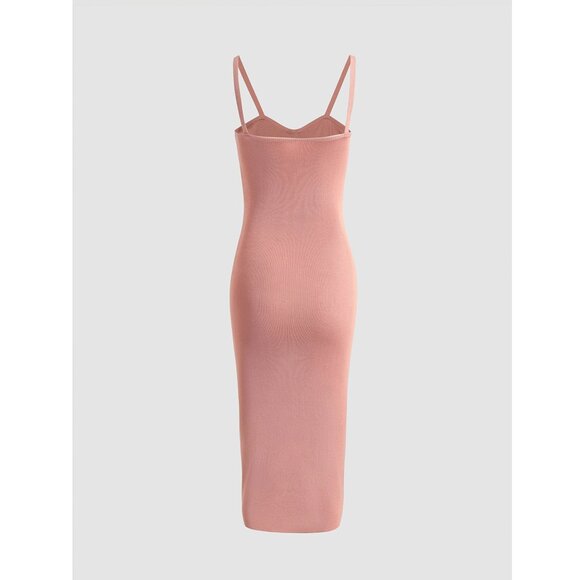 NWT Cider Womens Corset Sweater Midi Red Burgundy Garnet Dress - Picture 5 of 5